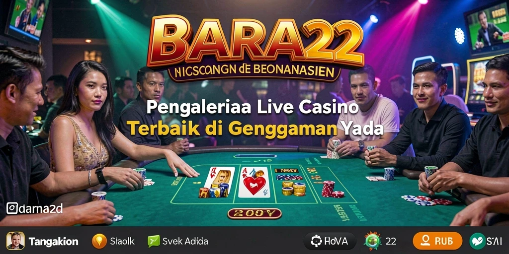Tampilan gameplay BARA22 yang memukau dalam game Live Casino.