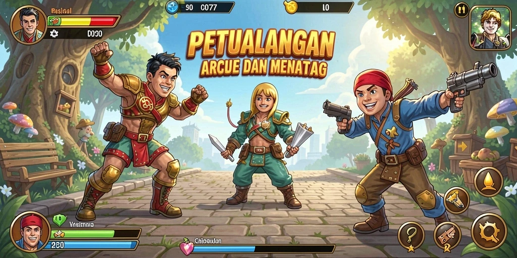 Gameplay seru dan menantang di C0077 saat melawan waktu.