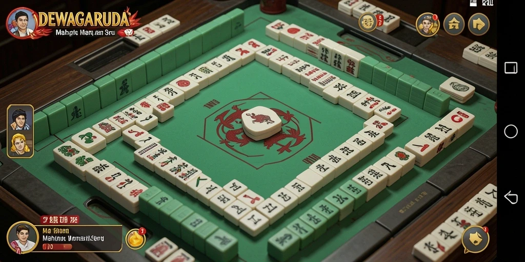 Tampilan gameplay DEWAGARUDA yang seru dan penuh tantangan Mahjong.