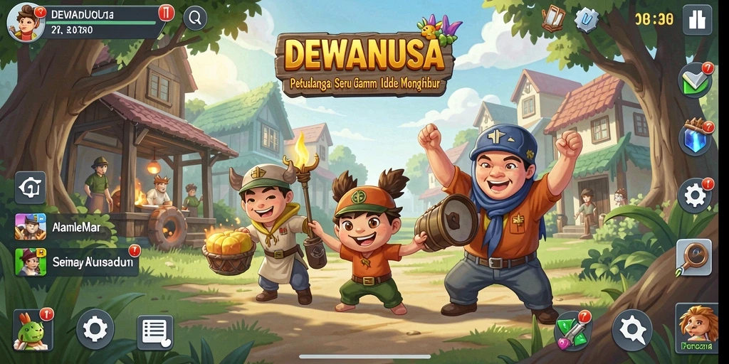 Tampilan gameplay DEWANUSA yang menarik dan imersif.