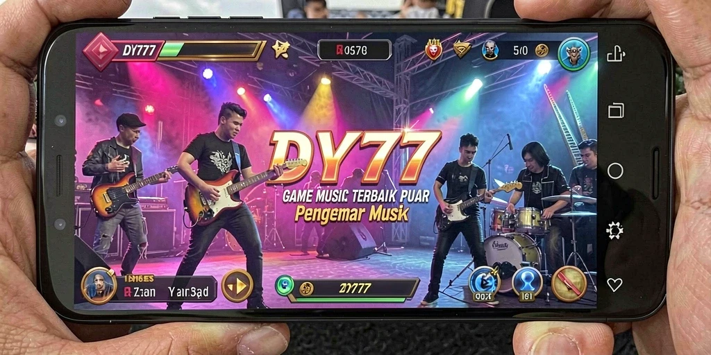 Screenshot gameplay DY777 saat pemain bernyanyi dan bersaing.