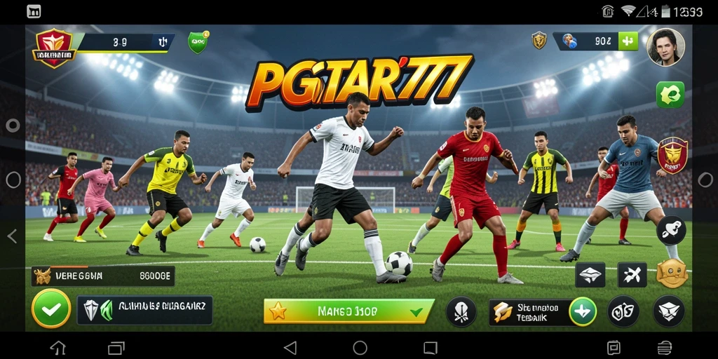 Tampilan gameplay PGSTAR777 dengan aksi olahraga yang mendebarkan.
