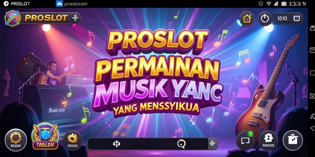 Tampilan gameplay menampilkan keseruan bermain musik di PROSLOT.