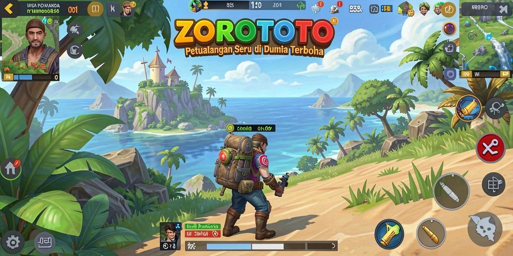 Gameplay ZOROTOTO yang menakjubkan di dunia terbuka.